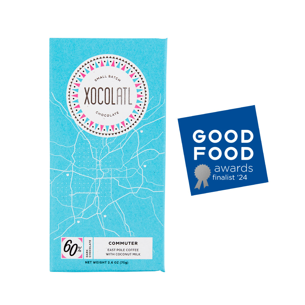 @ココロ　　COMOLI + CIOTA Commuter Coffee Dark Chocolate Bar – Xocolatl Small Batch Chocolate