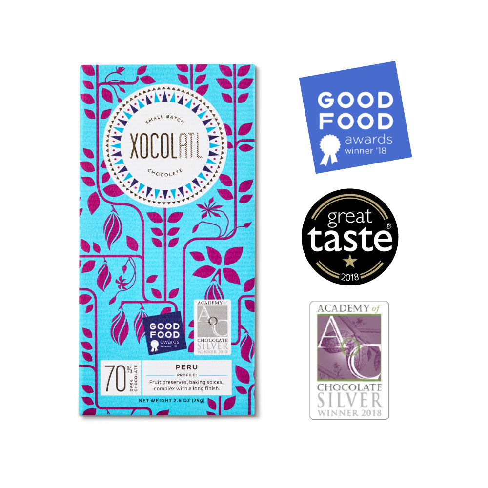 San Martin De Pangoa, Peru 70% Dark Chocolate Bar – Xocolatl Small