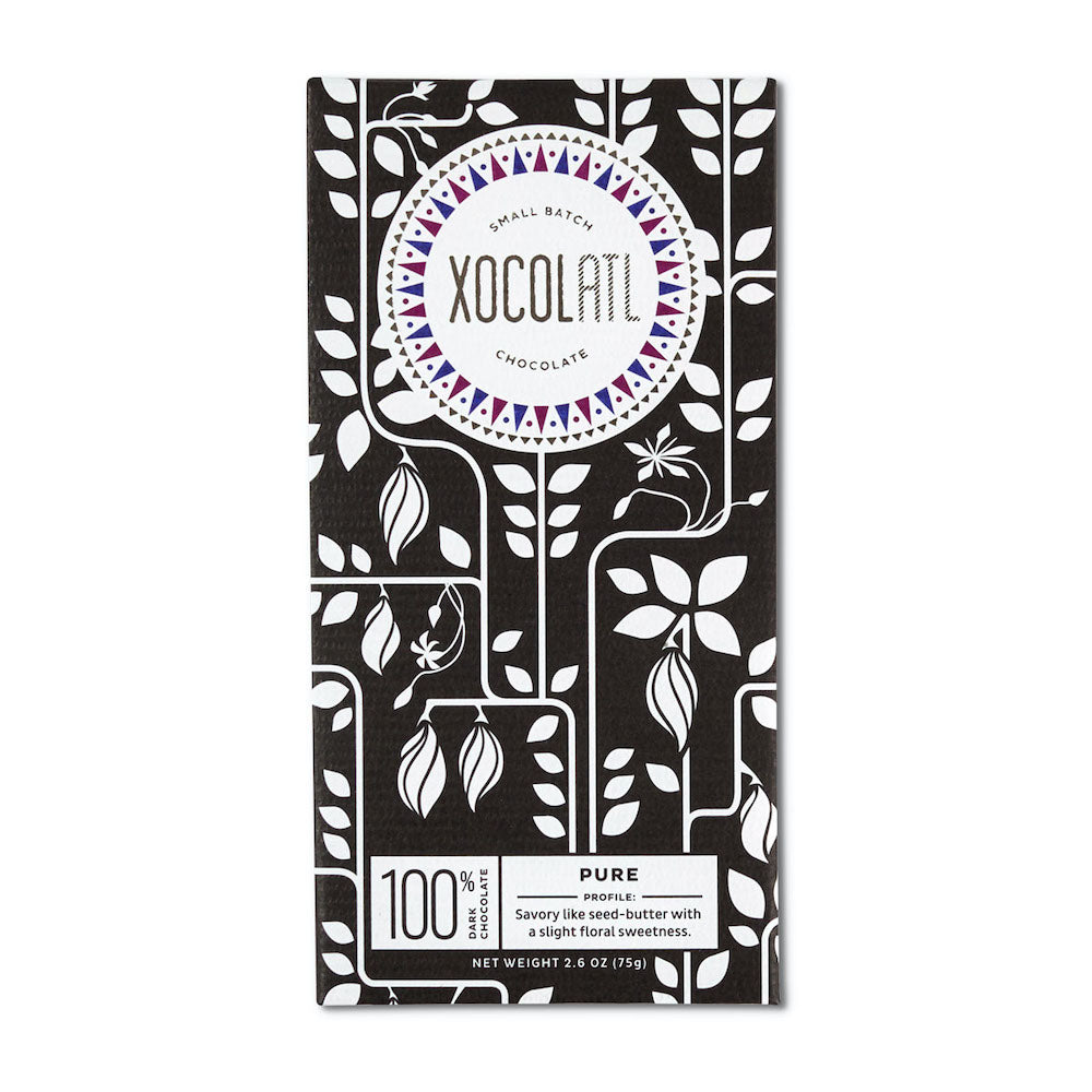 Pure 100% Dark Chocolate – Xocolatl Small Batch Chocolate