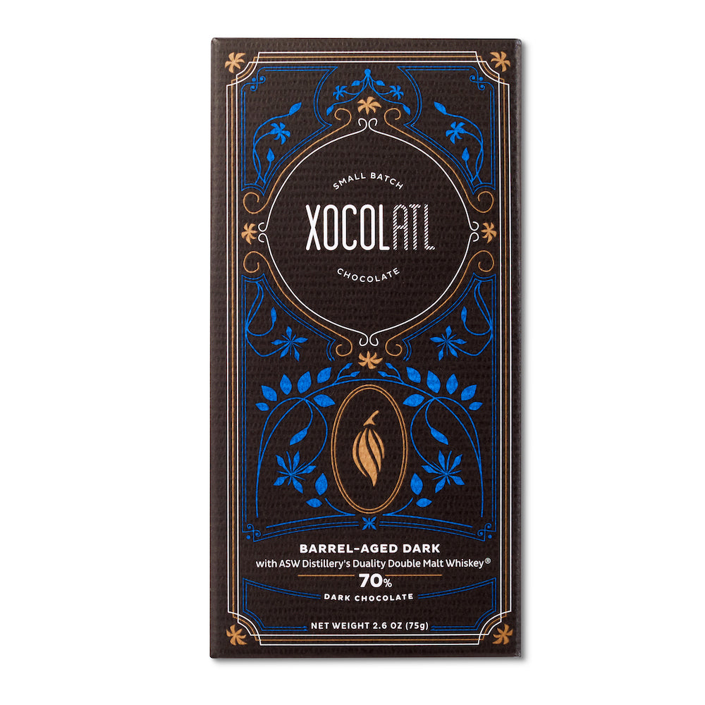 Barrel-Aged Dark Whiskey & Chocolate Bar