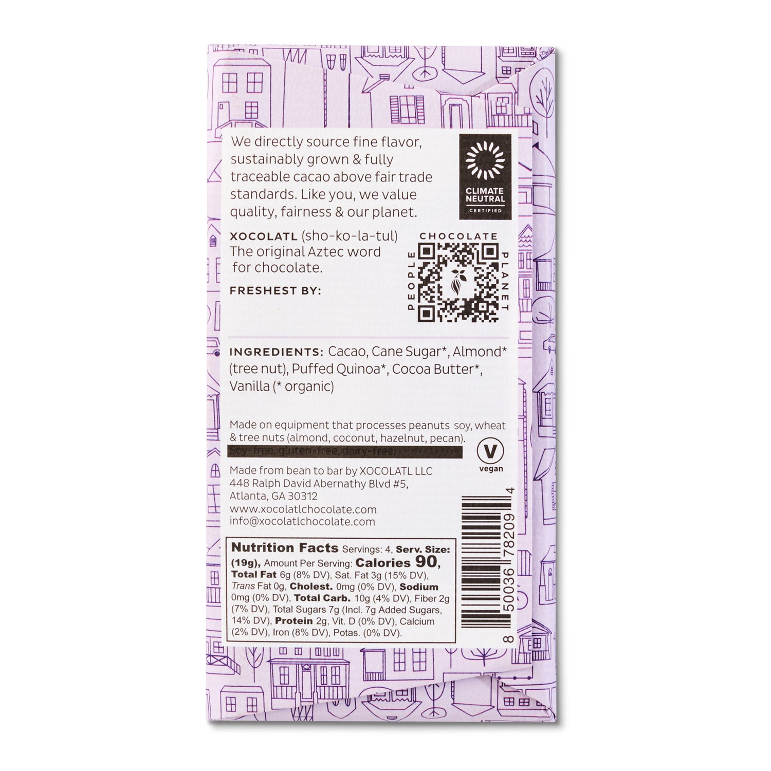 Crackle & Crunch Quinoa Chocolate Bar – Xocolatl Small Batch Chocolate