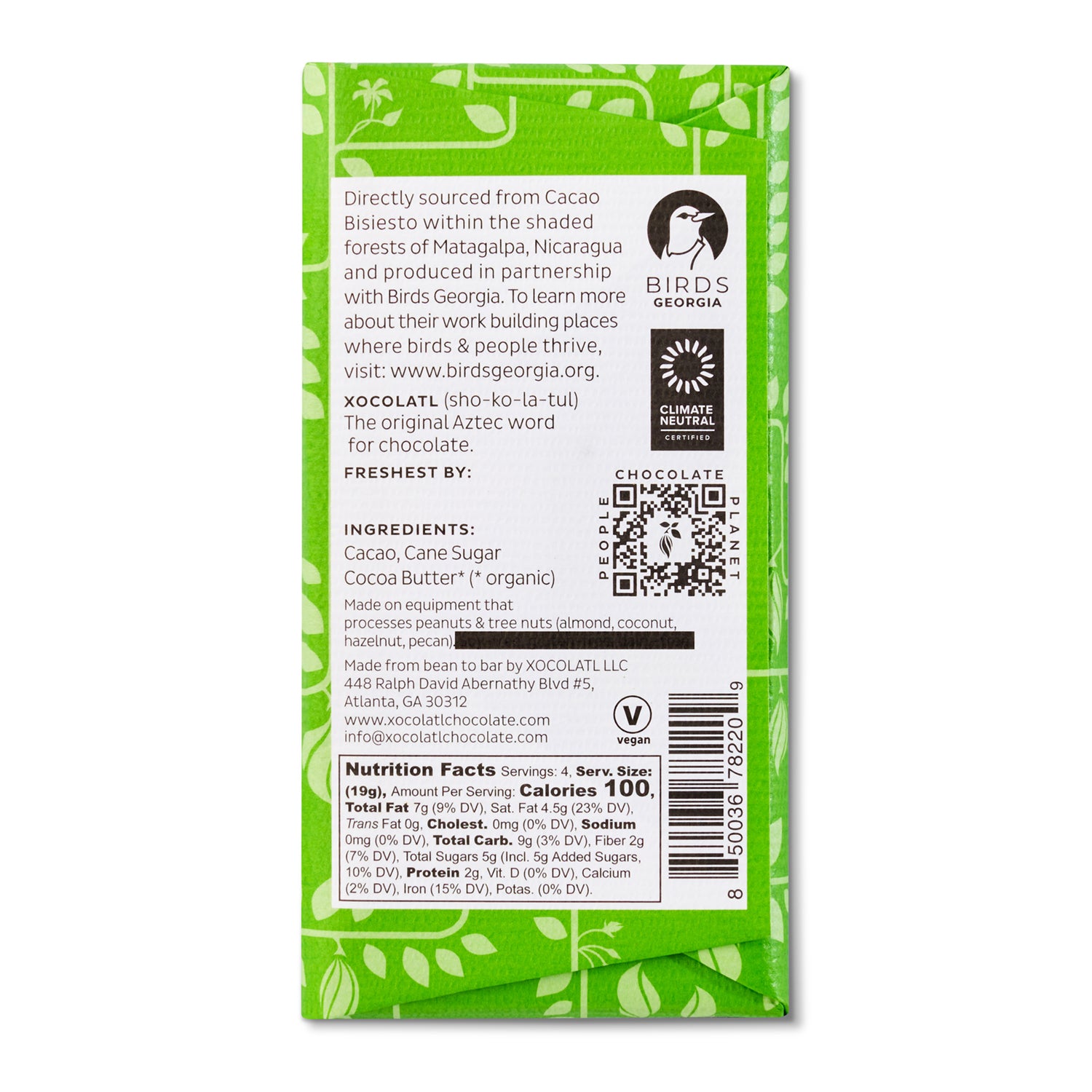 Matagalpa, Nicaragua, 72% Dark Chocolate Bar – Xocolatl Small