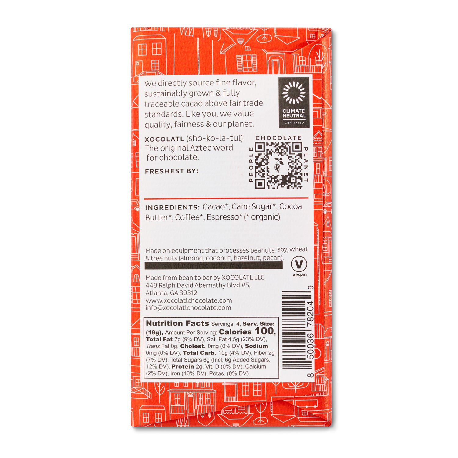 Wide-Eyed Espresso Chocolate Bar – Xocolatl Small Batch Chocolate