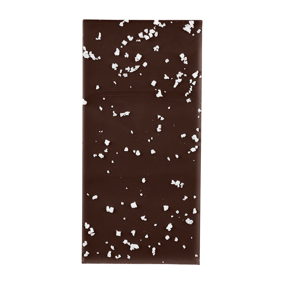 Dark and Salty, Dark Chocolate Sea Salt Bar - Unpackaged - Back