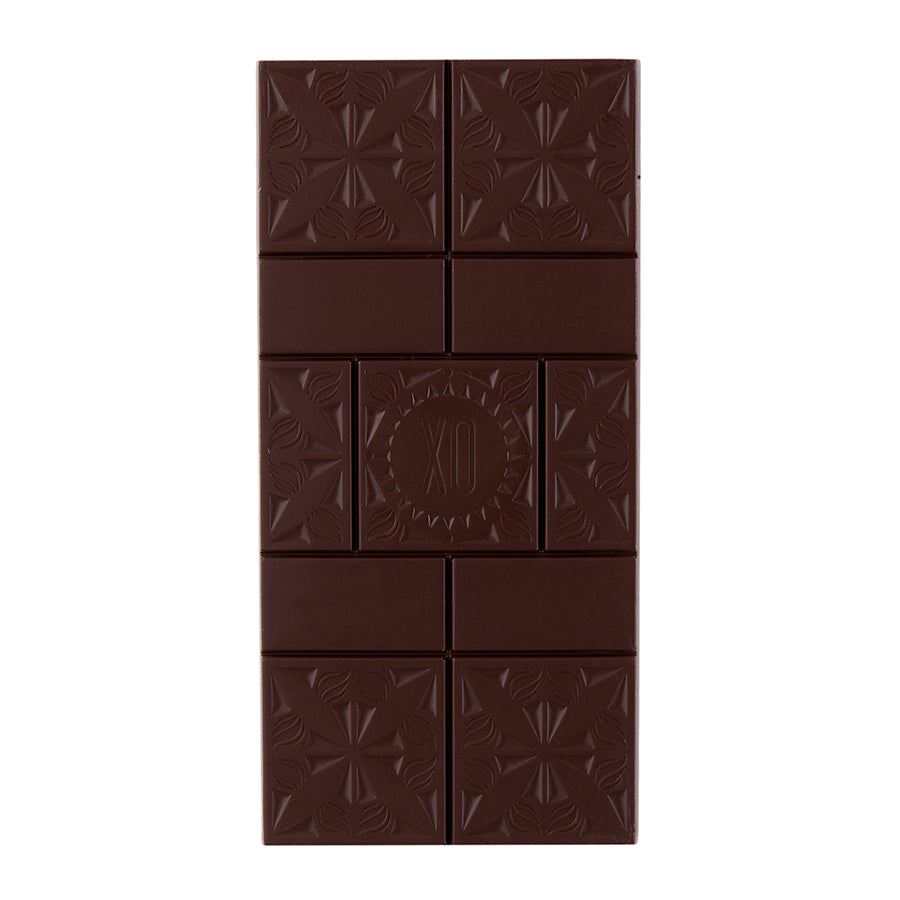 Dark and Salty, Dark Chocolate Sea Salt Bar - Unpackaged - Front